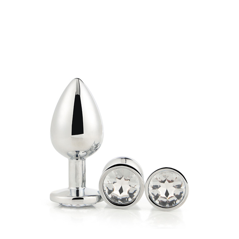 Набор анальных пробок Dream Toys GLEAMING LOVE SILVER PLUG SET