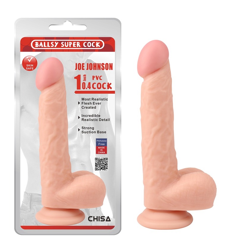 Фалоімітатор реалістичний на присосці Chisa Ballsy Super Cock 10.4, тілесний