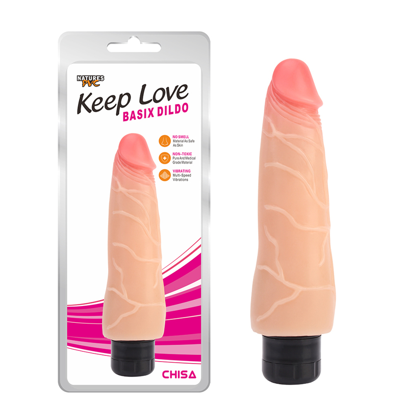 Вібратор реалістичний мультишвидкісний Сhisa Keep Love Basix Dildo великого розміру