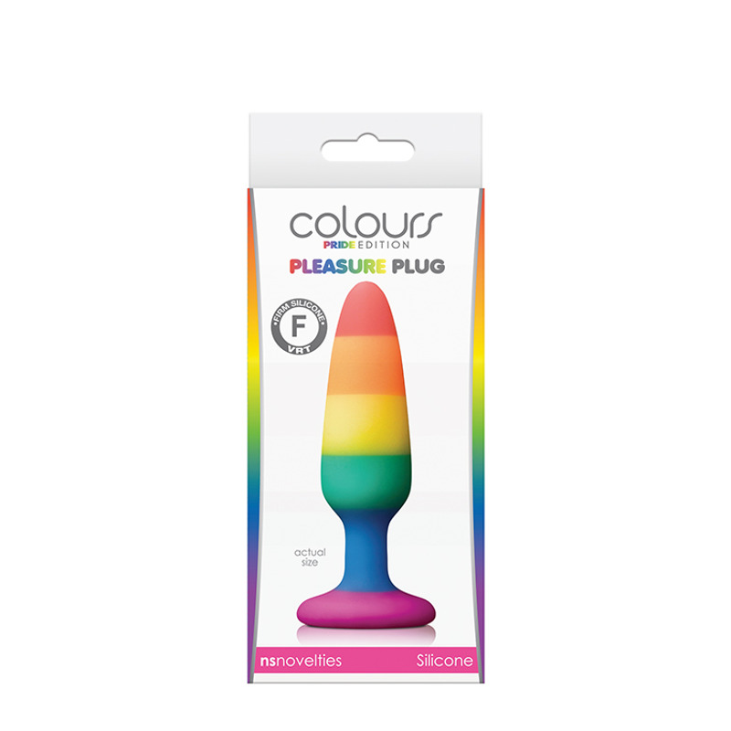 Анальная пробка NS Novelties COLOURS PRIDE EDITION PLEASURE PLUG SMAL