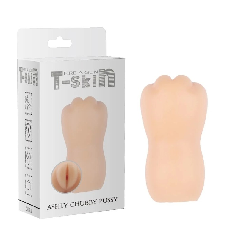 Мастурбатор Вагина Chisa T-Skin Ashly Chubby Pussy, бежевый