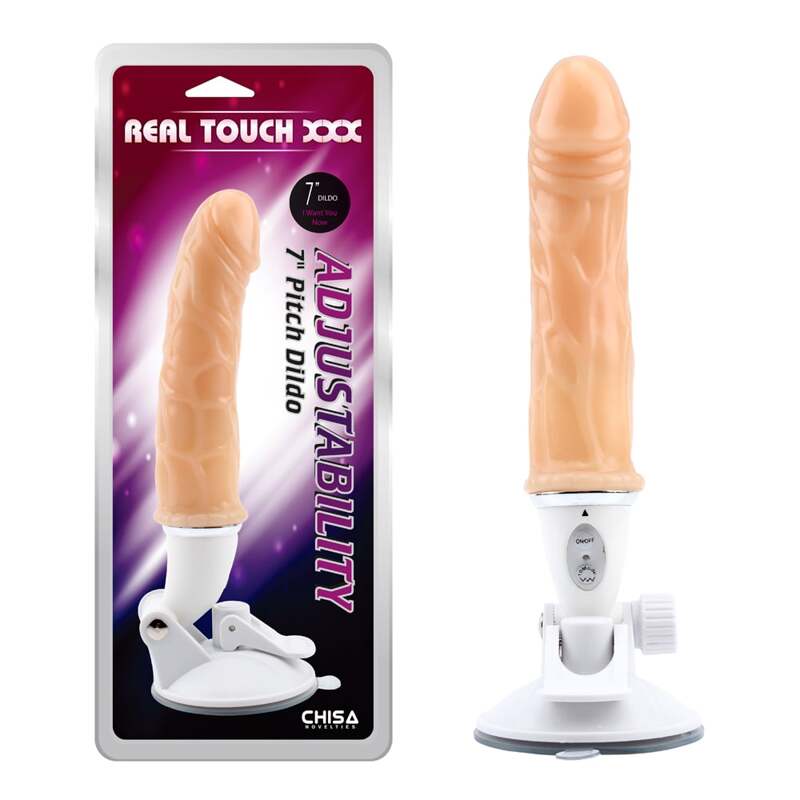 Вібратор реалістичний Chisa Real Touch XXX Adjustability на регульованій присосці, бежевий Вібратор реалістичний Chisa Real Touch XXX Adjustability на регульованій присосці, бежевий