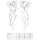 Комплект белья Passion OFELIA SET OpenBra XXL/XXXL, white, стринги, открытый лиф, широкий пояс