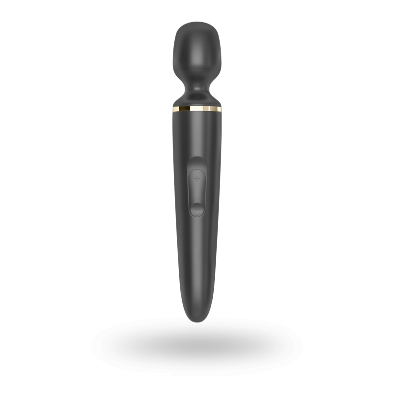 Вибромассажер Satisfyer Wand-er Woman (Black/Gold), водонепроницаемый, мощный, размер XXL