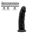 Фаллоимитатор SilexD Robby Black (MODEL 2 size 6in), двухслойный, силикон+Silexpan, диаметр 3,5 см