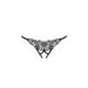 Трусики кружевные с доступом Passion Exclusive VIOLANTE THONG S/M, black
