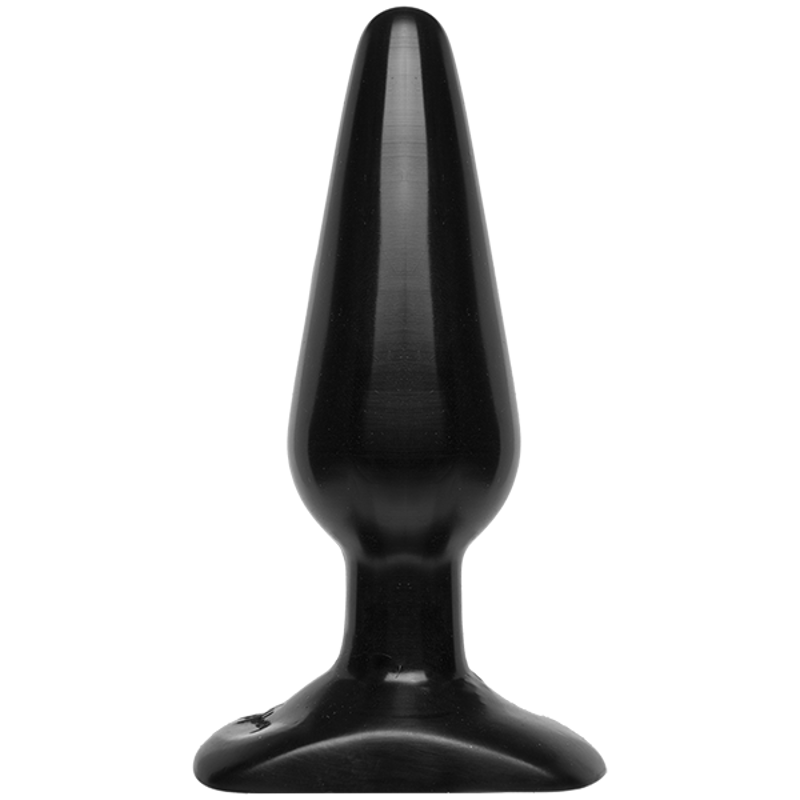 Анальная пробка Doc Johnson Smooth Classic Medium - Black, макс. диаметр 3,8см