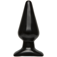 Анальная пробка Doc Johnson Smooth Classic Large - Black, макс. диаметр 5,7см