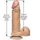 Фаллоимитатор Doc Johnson The Realistic Cock 8 inch White - PVC, Vack-U-Lock, диаметр 5,1см