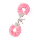 Наручники с мехом Dream toys Metal Handcuff, розовый