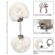 Наручники Metal Handcuff with Plush, белый