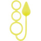 Анальная пробка RENEGADE 3 RING CIRCUS MEDIUM, YELLOW