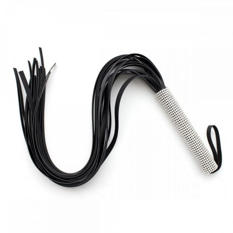 Плетка со стразами DS Fetish Diamond Long Tail 70 см