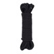 Веревка для бондажа и шибари Chisa Hi-Basic Mini Silk Rope Cotton черная, 10 м