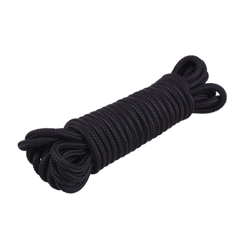 Веревка для бондажа и шибари Chisa Hi-Basic Mini Silk Rope Cotton черная, 10 м