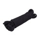 Веревка для бондажа и шибари Chisa Hi-Basic Mini Silk Rope Cotton черная, 10 м