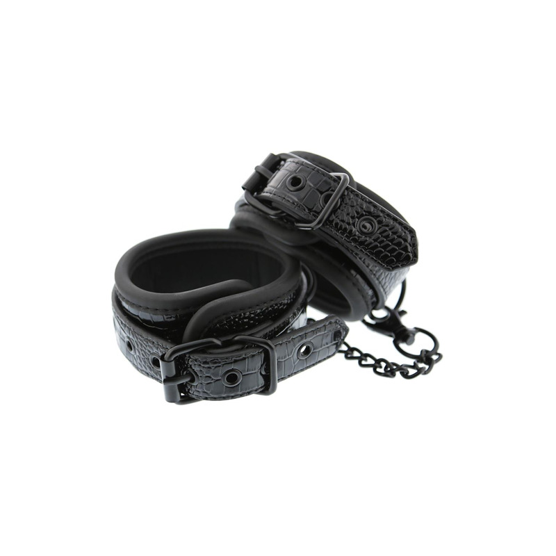 Оковы BLAZE LUXURY ANKLE CUFF CROCO BLACK