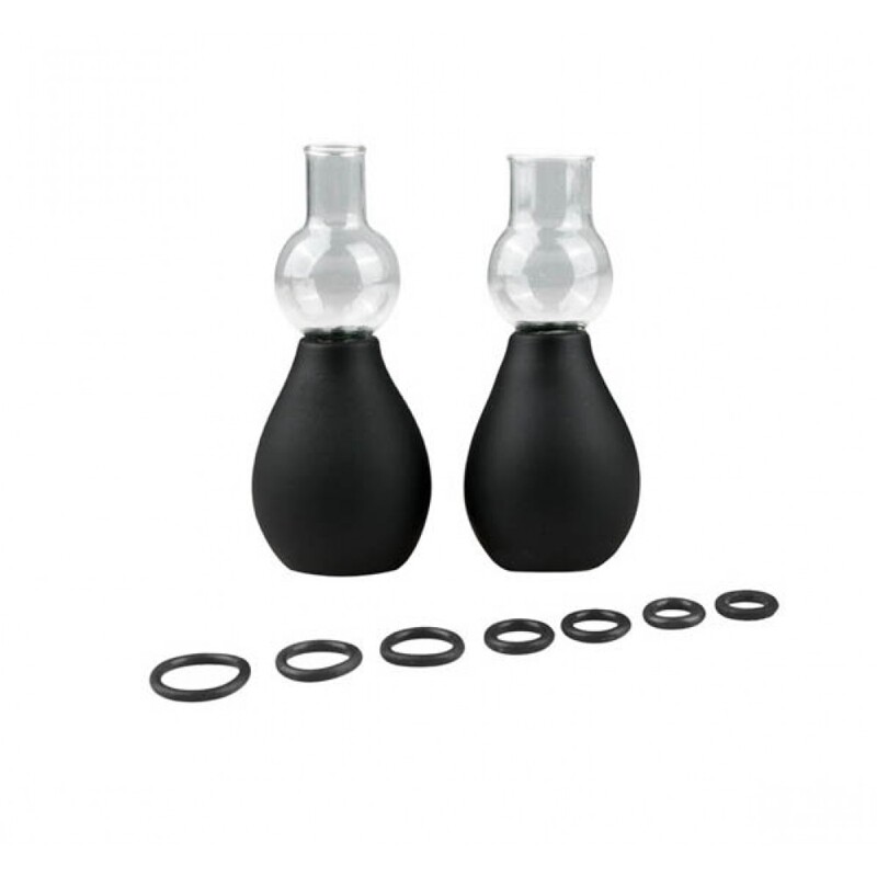 Вакуумные стимуляторы для сосков EasyToys Black