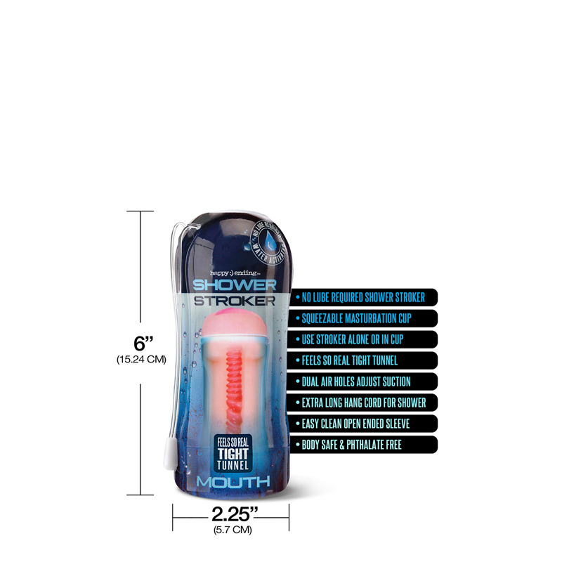 Мастурбатор HAPPY ENDING SHOWER STROKER SELF LUBRICATING MOUTH