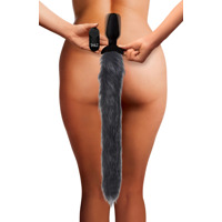 Анальная пробка хвостик с вибрацией Tailz Vibrating Anal Plug With Tail - Fox