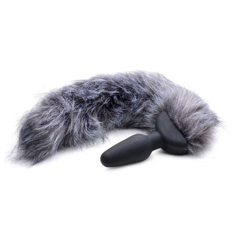 Анальная пробка хвостик с вибрацией Tailz Vibrating Anal Plug With Tail - Fox