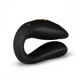 Вибратор для пар Zuna Couples Vibrator с сумочкой, черный, леопардовый