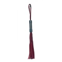 Плеть с петлей на рукояти Sex & Mischief бордовая, 33 см - Enchanted Flogger
