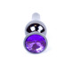 Анальный плаг с фиолетовым камнем Jewellery