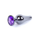 Анальный плаг с фиолетовым камнем Jewellery
