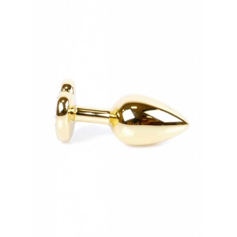Анальная пробка с розовым камнем Jewellery