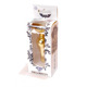 Анальная пробка с камнем Plug-Jewellery Gold BUTT PLUG- Clear