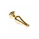 Анальная пробка из нержавеющей стали с камнем Plug-Jewellery Gold BUTT PLUG- Dark Blue