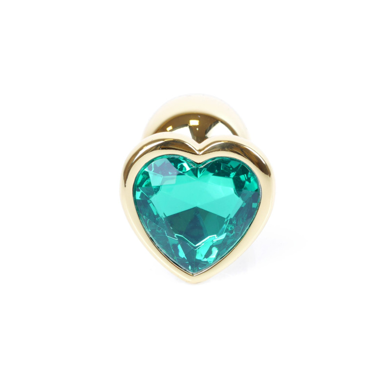 Анальная пробка S с зеленым камнем Boss of toys Jewellery