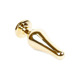 Анальная пробка с розовым камнем Plug-Jewellery Gold BUTT PLUG- Pink