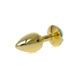 Анальная пробка с голубой розой Plug-Jewellery Gold PLUG ROSE- Light Blue