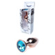 Анальная пробка S с голубым камнем Boss of toys Jewellery