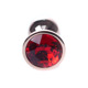 Анальная пробка S с красным камнем Boss of toys Jewellery