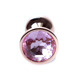 Анальная пробка S с розовым камнем Boss of toys Jewellery