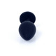 Анальная пробка черная с камнем Plug-Jewellery Black Silicon PLUG Medium- Pink Diamond