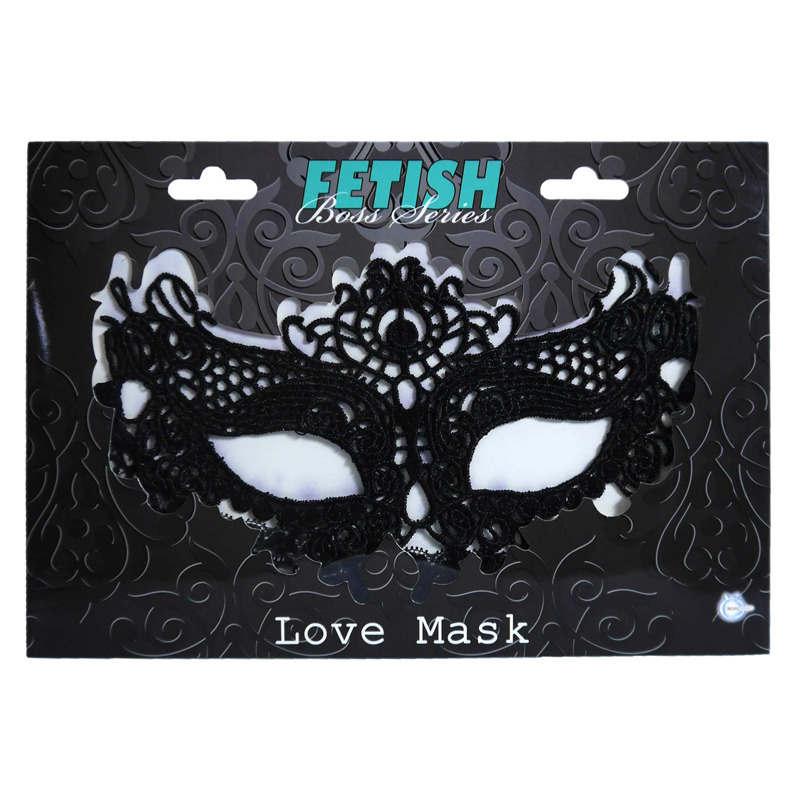 Венецианская Маска черная Love Mask - Boss Series Fetish