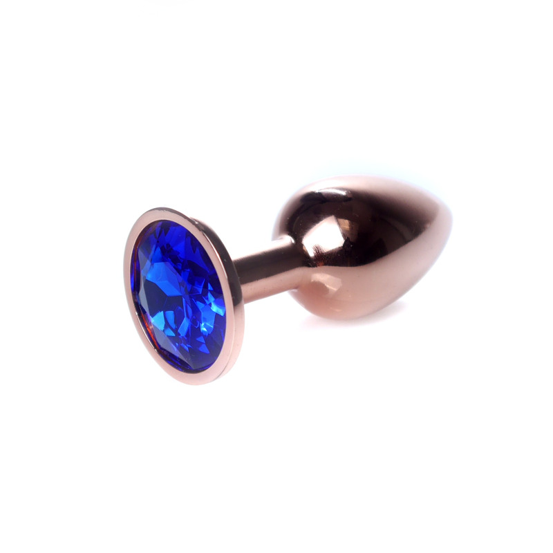 Анальна пробка Plug-Jewellery Red Gold PLUG- Dark Blue