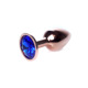 Анальна пробка Plug-Jewellery Red Gold PLUG- Dark Blue