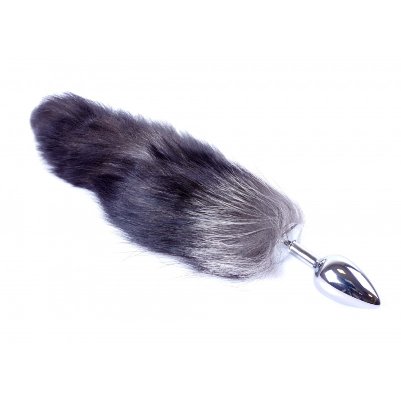 Анальная пробка с хвостом Boss of toys Fox TAIL- Black XXL