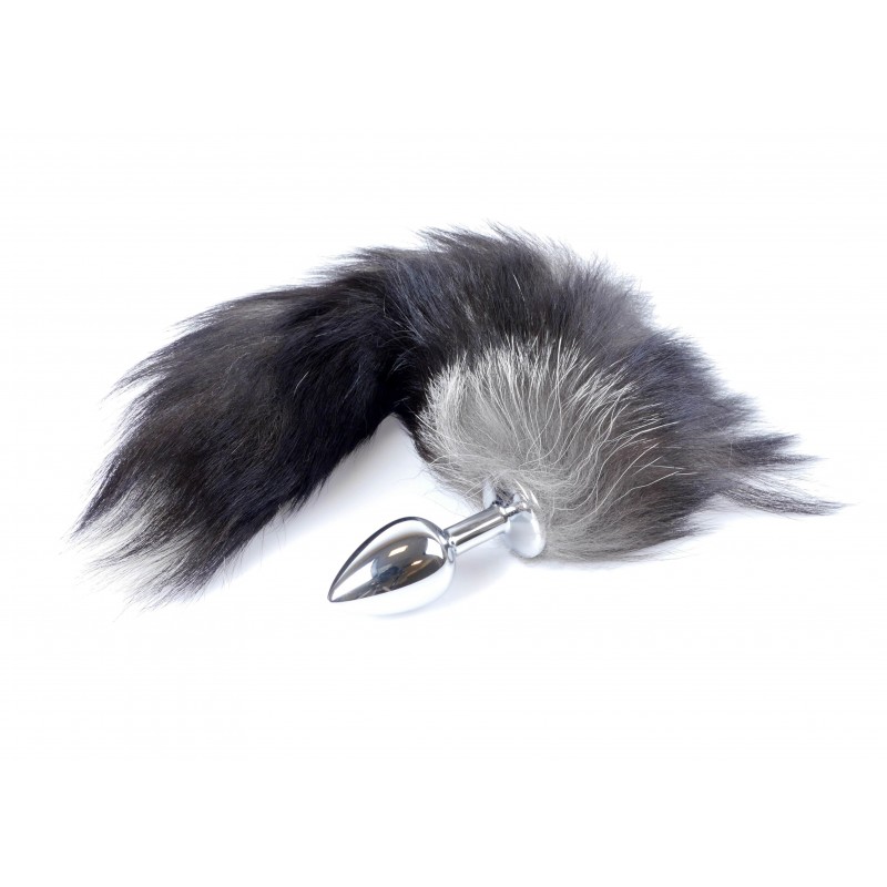 Анальная пробка с хвостом Boss of toys Fox TAIL- Black XXL