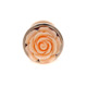Анальная пробка с оранжевой розочкой Plug-Jewellery Red Gold PLUG ROSE- Peach