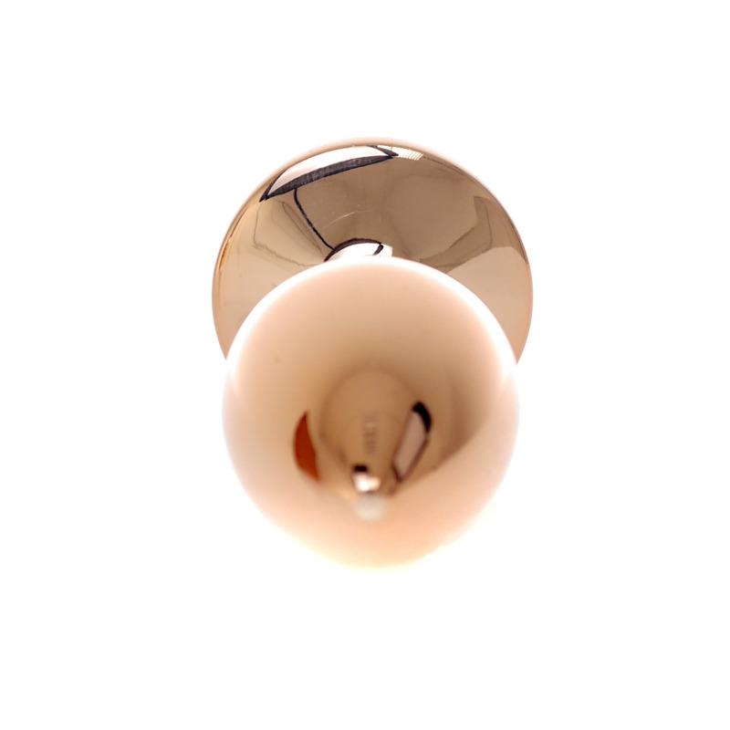 Анальная пробка с розовой розочкой Plug-Jewellery Red Gold PLUG ROSE- Pink