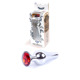 Анальная пробка с красным кристаллом Plug-Jewellery Silver BUTT PLUG- Red