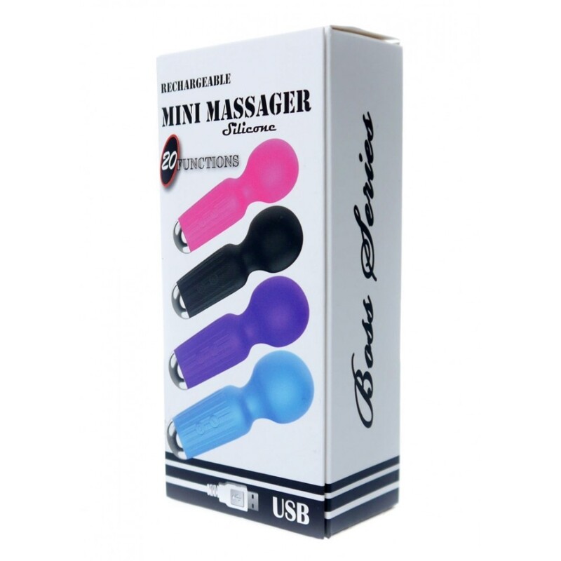Мини-Вибратор для клитора розовый Rechargeable Mini Masager USB 20 Functions