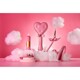 Подарочный набор BDSM итальянская кожа розовый Upko lovely kinky Puppy set