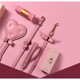 Подарочный набор BDSM итальянская кожа розовый Upko lovely kinky Puppy set